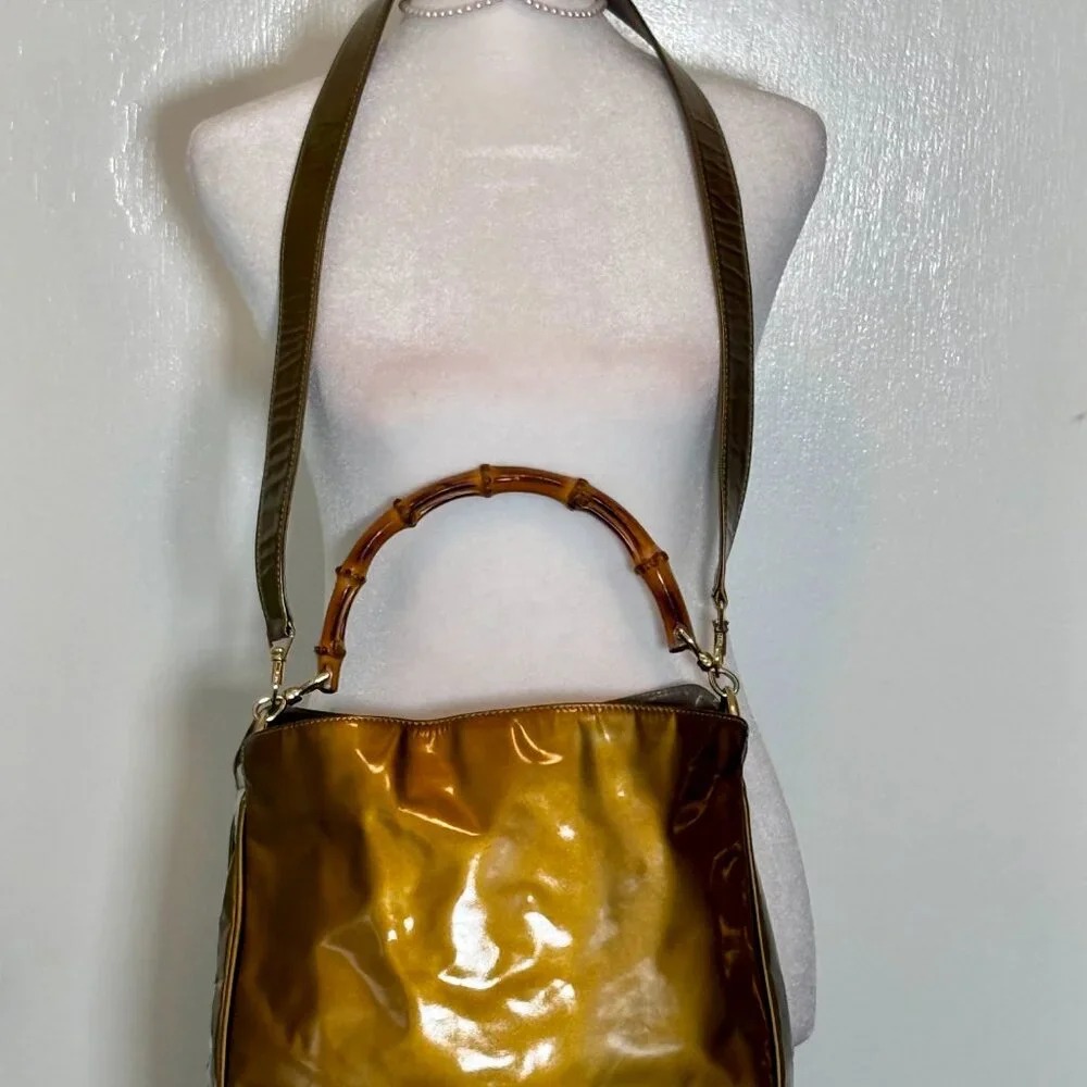 Authentic Gucci Bamboo Handbag 👜 ~ Tom Ford Era - Picture 6 of 17